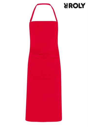 DUCASSE 9129 GREMBIULE LUNGO UNISEX ROSSO.