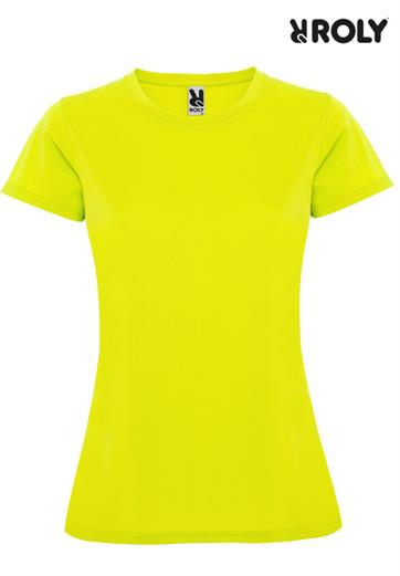 MONTECARLO DONNA T-SHIRT M/C GIALLO FLUO