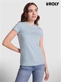 T-SHIRT MANICA CORTA DONNA CAPRI 6683 100% COTONE ROLY