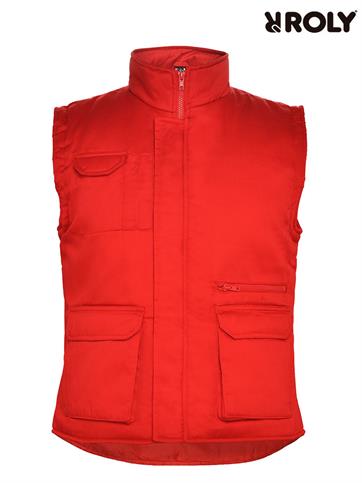 ALMANZOR UOMO GILET DA LAVORO ROSSO