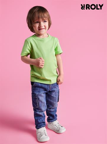 T-SHIRT MANICA CORTA BAMBINO BABY 6564 100% COTONE ROLY