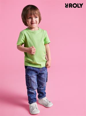 T-SHIRT MANICA CORTA BAMBINO BABY 6564 100% COTONE ROLY