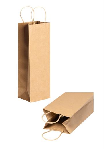7123 PINUS SHOPPER DI CARTA PER BOTTIGLIE MANICI CORTI RICCI
