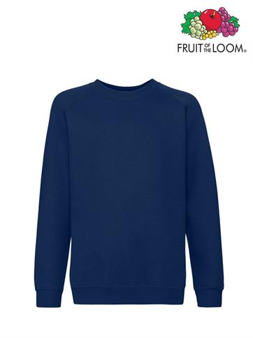 FELPA PREMIUM RAGLAN BIMBO GIROCOLLO BLU NAVY