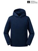 265B FELPA BAMBINO AUTHENTIC CON CAPPUCCIO FRANCH NAVY