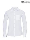 934F CAMICIA DONNA M/L POP. BIANCO