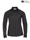 934F CAMICIA DONNA M/L POP. NERO