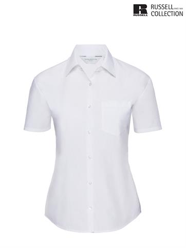 935F CAMICIA DONNA M/C POP. BIANCO