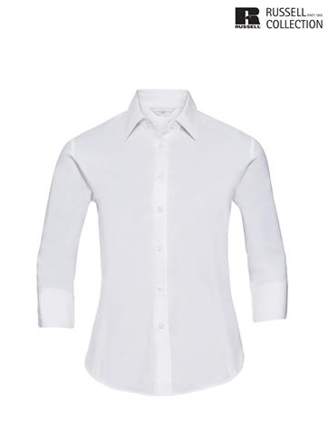 946F CAMICIA DONNA 3/4 FIT BIANCA