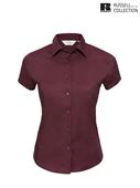 947F CAMICIA DONNA M/C FIT  BORDEAUX