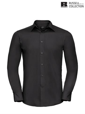 924M CAMICIA UOMO M/L POP. NERO