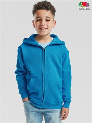 62045 FELPA BAMBINO CAPPUCCIO E ZIP FRUIT OF THE LOOM