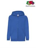 FELPA BIMBO CAPPUCCIO E ZIP BLU ROYAL