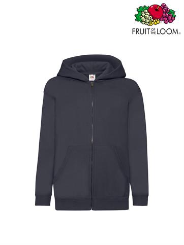 FELPA BIMBO CAPPUCCIO E ZIP BLU NOTTE